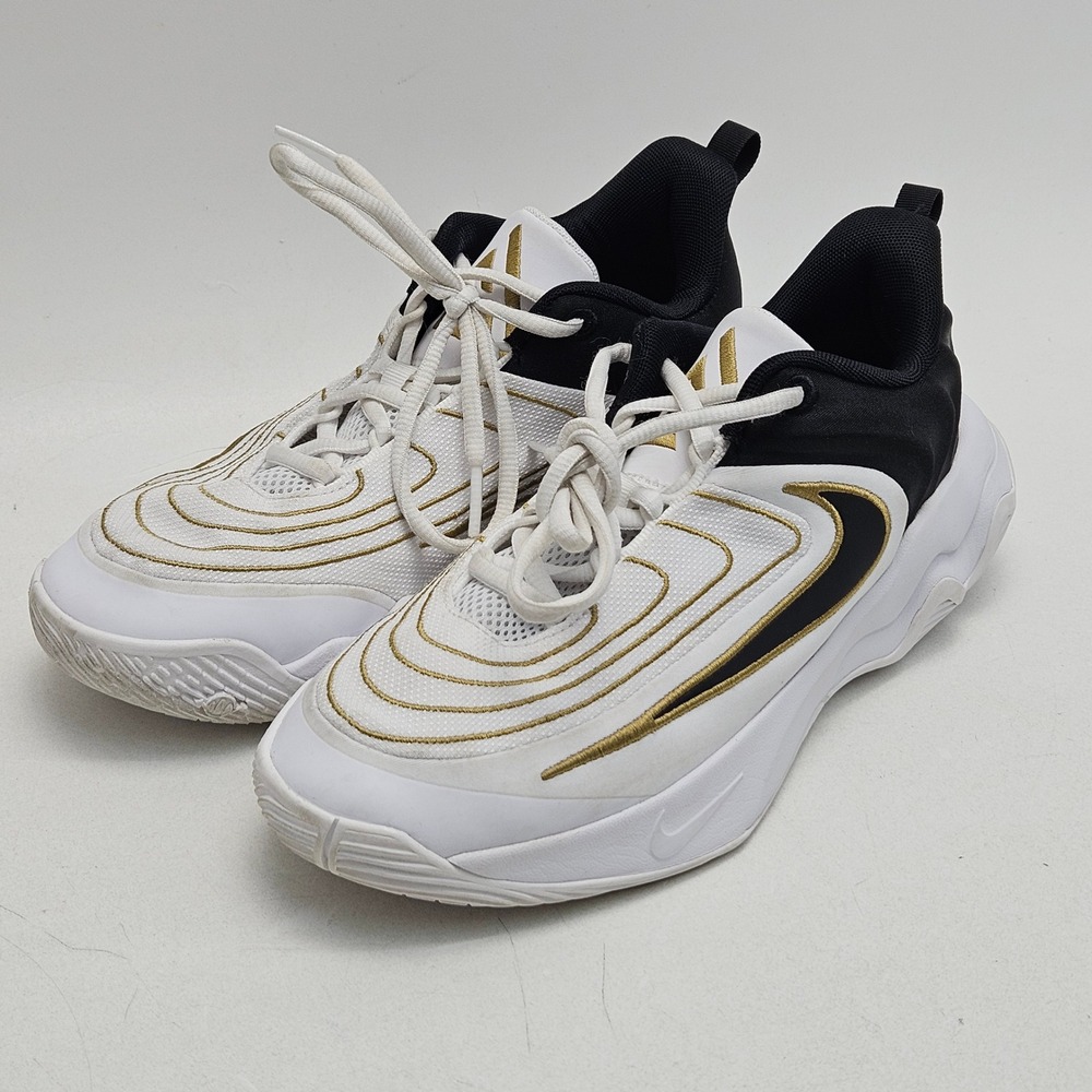 Nike Giannis Immortality 4 Kids 6.5Y Women 8 White Black Gold FZ6734-100 Sneaker
